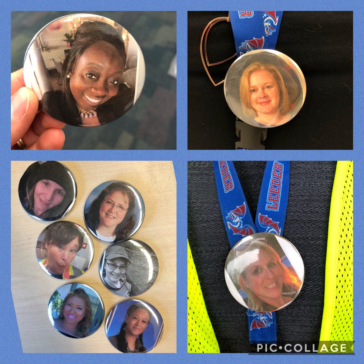DLMS_MS's tweet photo. The Makerspace button maker is being put to great use! Meet the smiles behind the some of masks! #DragonMakers via ^KS https://t.co/e7ribrh1lr