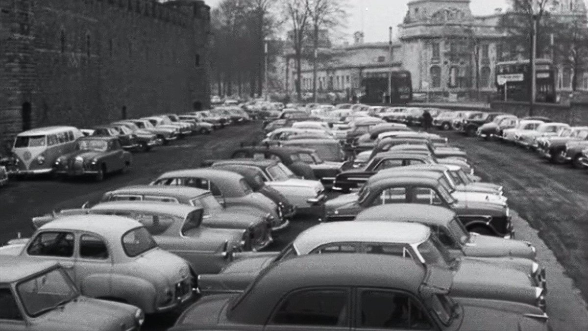 My absolute favourite though has to be our beloved, historic castle's moat basically being used as an NCP car park!