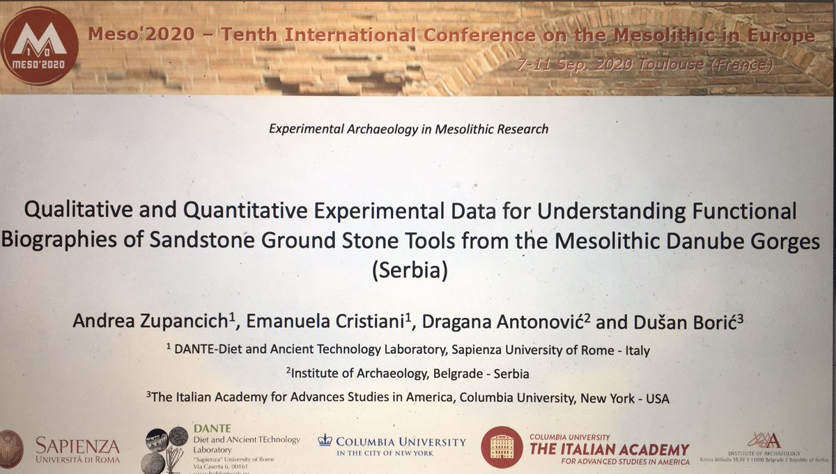 hidden_foods's tweet photo. @hidden_foods discussed today @meso10_2020 the potential of a synergetic quantitative&amp;qualitative functional approach to interpret Mesolithic GST Technology from the Danube Gorges (Serbia) #experimentalarchaeology #usewear #mesolithic #residues #groundstonetools #3Dmodelling https://t.co/mVxGUx2juR