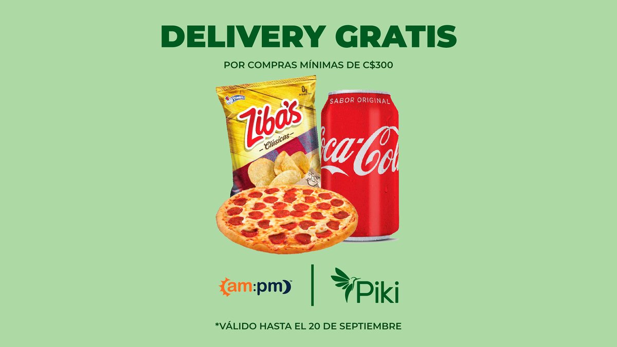 PikiAppNi's tweet photo. Pedí de @AMPM_CA con DELIVERY GRATIS en compras mínimas de C$300 🔥🔥 https://t.co/iYHOEsbEyN
