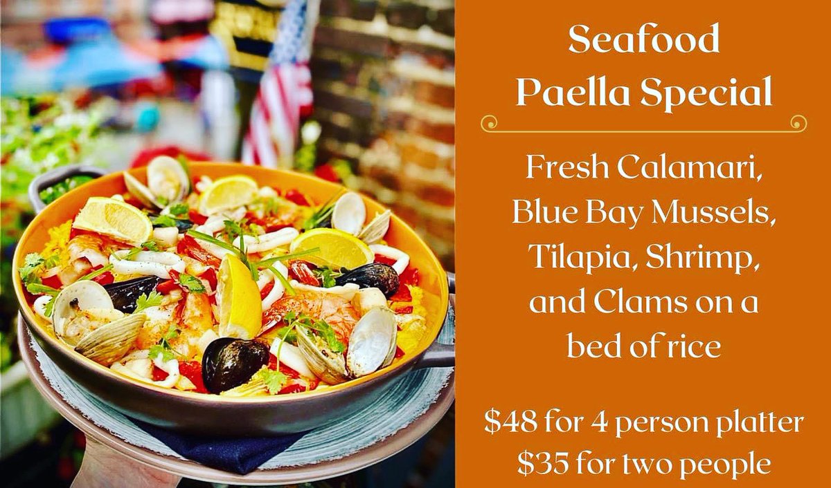 Seafood Paella Special today and tomorrow only! 🍚🐟🧅 See you soon 😉
☘️Sláinte☘️