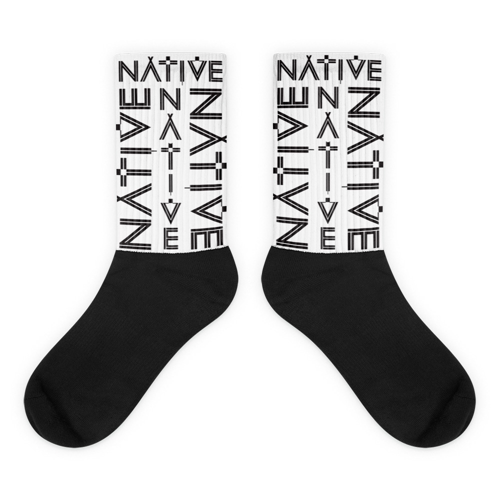 nativestyle's tweet photo. You’re not doing it right unless it’s #NativeStye from head to toe! 
Logo pattern socks (also available in pink 🙋🏻‍♀️)
Get yours now! 
@ https://t.co/hQy4lz04aQ https://t.co/TXXevvDuGJ