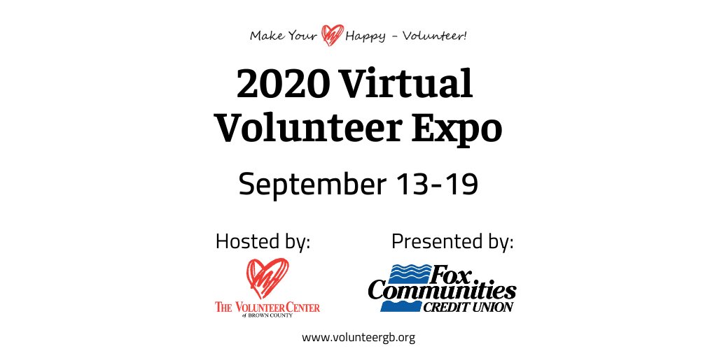 VolunteerGreenB's tweet photo. The week-long Virtual Volunteer Expo starts on Sunday! Click on the event below to learn more.

https://t.co/iWji0DFLta

#CreatingStrongerCommunities #gbvcexpo https://t.co/j4PDPjvz12