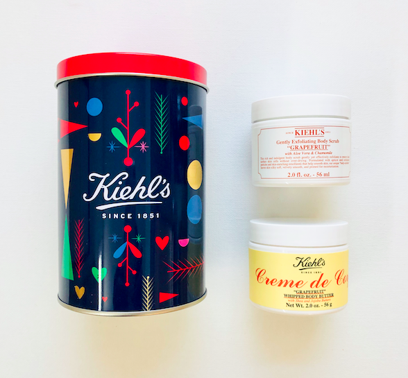 davelackie's tweet photo. I'm giving away this Kiehl's body care set on Twitter. It contains Creme de Corps body lotion + Grapefruit body scrub! To enter, RT and follow @davelackie #win https://t.co/0vJax5sMZy