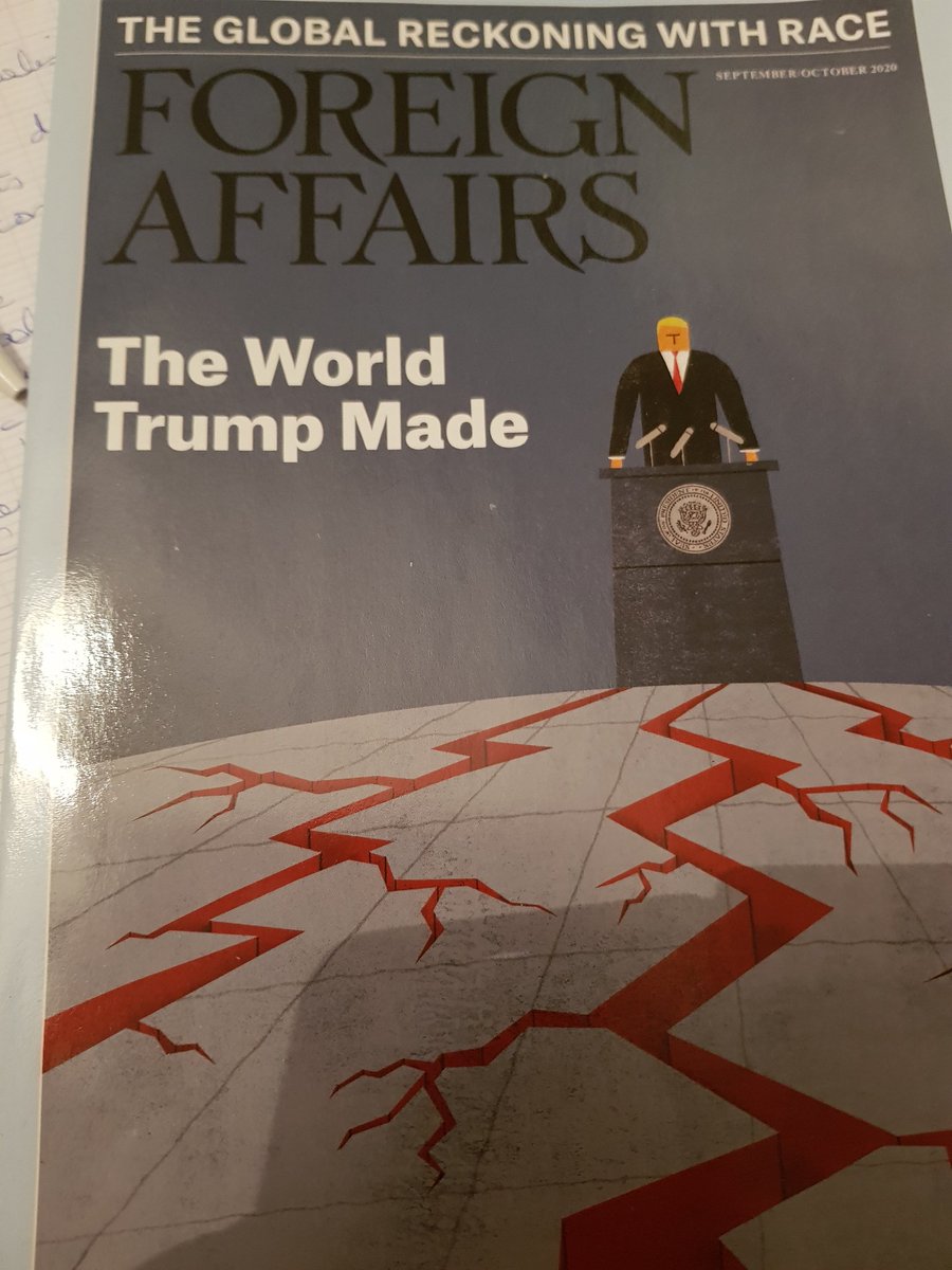 ju_damon's tweet photo. La une de @ForeignAffairs vient enrichir l'argumentaire en faveur de #Trump #NobelPeacePrize. Ou pas. https://t.co/01cPV4egqK