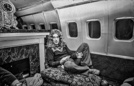 Intimate shot of Robert Plant