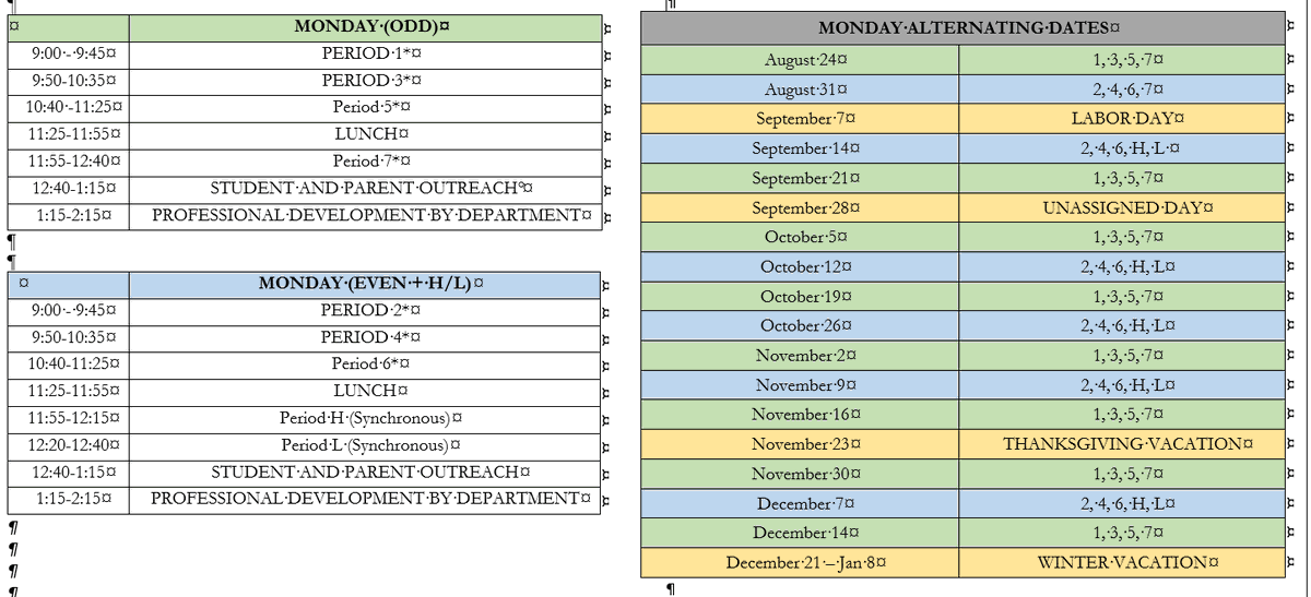PACS_DRLC's tweet photo. The revised Fall 2020 Distance Learning Schedule can be found here: https://t.co/DhHWu8r3sc https://t.co/Rir5tFjhs9