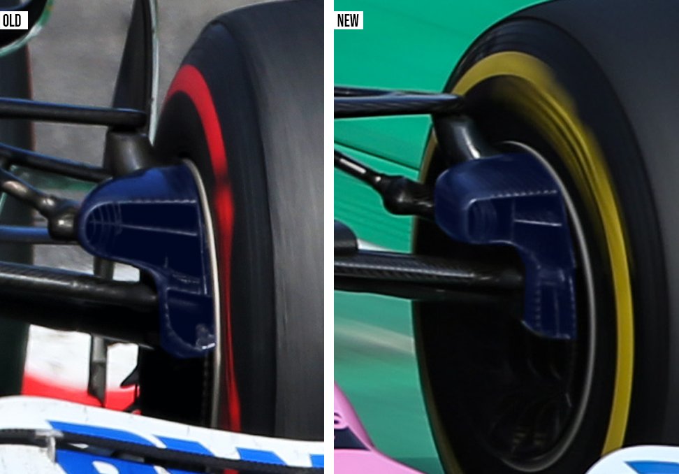Un pacchetto di aggiornamenti davvero importante per Racing Point, che contestualmente ha modificato anche i brake duct anteriori e i deflettori della pance. Renault ha modificato bargeboard e deflettori, mentre Mercedes ha provato in mattinata un'ala anteriore rivista  #TuscanGP