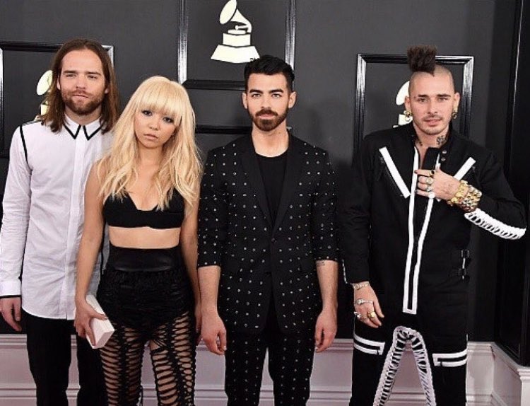 JinJackJoeDNCE's tweet photo. #5YearsOfDNCE #StreamCBTO Grammys 2017 (CreditToDNCEInsta) https://t.co/RGi0YhdEC7