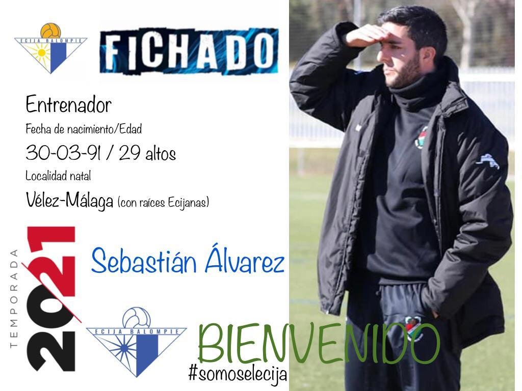 El_Tiquitaca's tweet photo. Sebastián Álvarez nuevo entrenador del @ecijabalompie para la próximo entrenador.

Nuestro colaborador, @SebastianDani19  ficha como primer entrenador del Écija Balompié, a sus 29 años, junto a su hermano, Alberto Álvarez, con 25 años. https://t.co/ZBfI0dqJfO