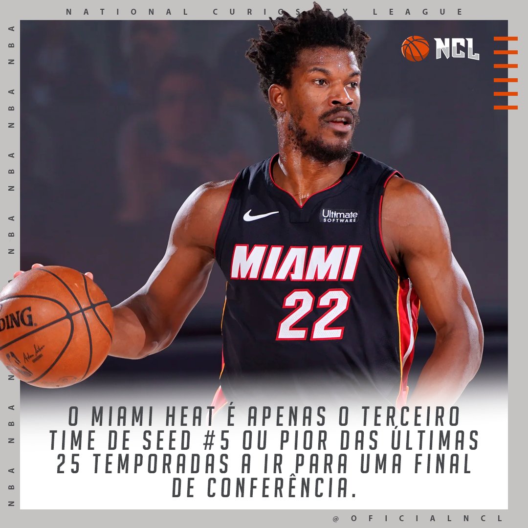 oficialncl's tweet photo. Nesses 25 anos, o feito foi conquistado apenas pelo (5) Memphis Grizllies de 2013 e pelo (8) New York Knicks de 1999.
🏀
Até onde esse Miami vai?
🏀
#NBA #NBABrasil #NBABr #Basquete #Miami #Heat #MiamiHeat #HeatBrasil #NBAPlayoffs  #Curiosidade #NCL https://t.co/jmZGbCFyMI
