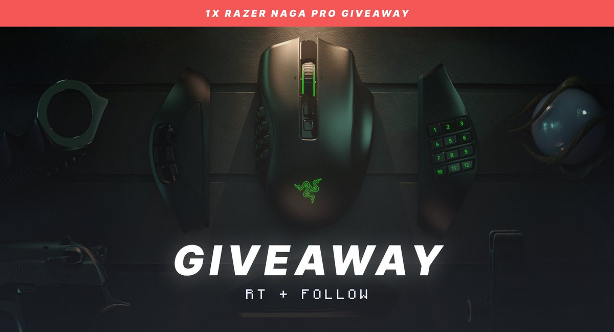PvPCafeMC's tweet photo. Who'd like a @Razer Naga Pro? 🐍

Retweet and Follow to Enter 🚀 https://t.co/le5BSompXv