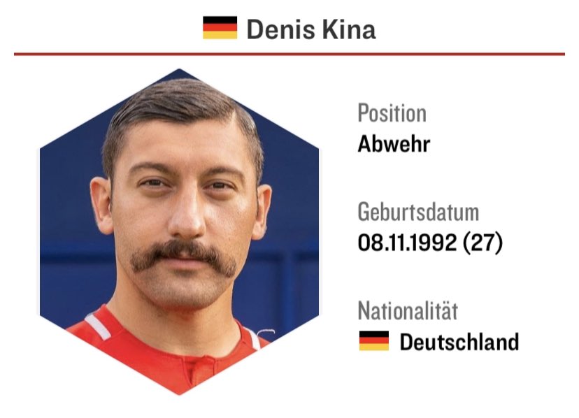 xFlorianx91's tweet photo. Friseur: Wie hätten Sie gerne Haare und Bart geschnitten? 

Denis Kina: Reichsgründung mit Bismarck in Versailles. 

Friseur: Say no more.

#HAVM05 #DFBPokal @TSVHavelse1912 https://t.co/fXJvH7eUiP