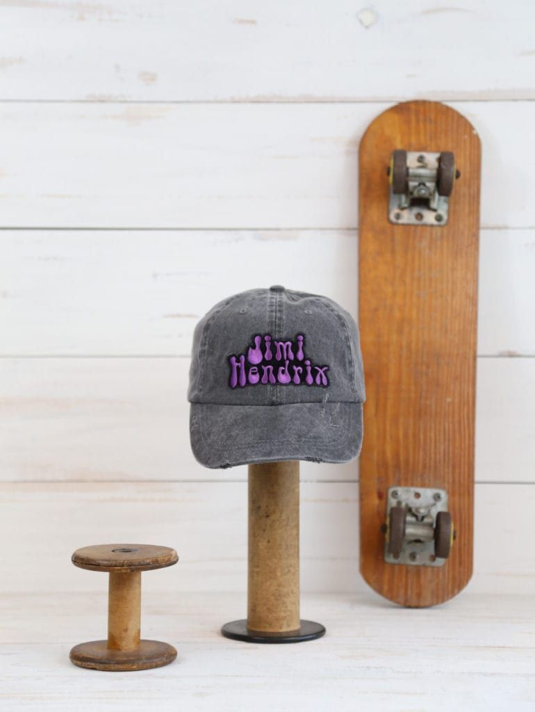 <a href="/wyattsgarage/">wyattsgarage</a> #wyattsgarage #JimiHendrix #classicrock WG Distressed Hat with Vintage Jimmy Hendrix Patch buff.ly/2IdXGVJ