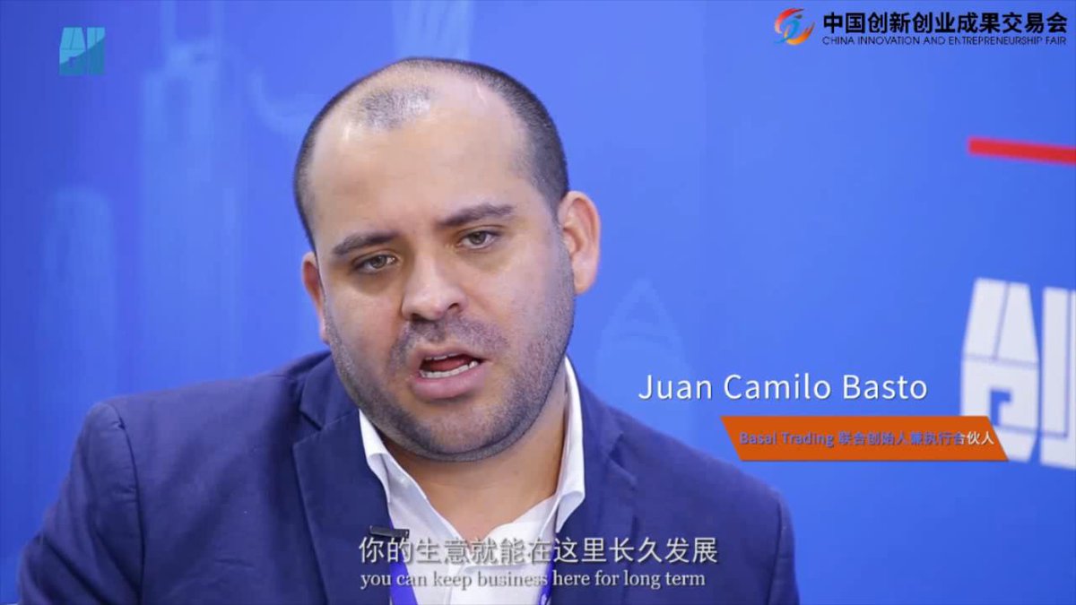 CIEF_official's tweet photo. "We work together and then we create this ecosystem."

2020 China Innovation and Entrepreneur Fair·Juan Camilo Basto #cief #cief2020 #cieflive #ciefonline https://t.co/jE7Xuj3XKs