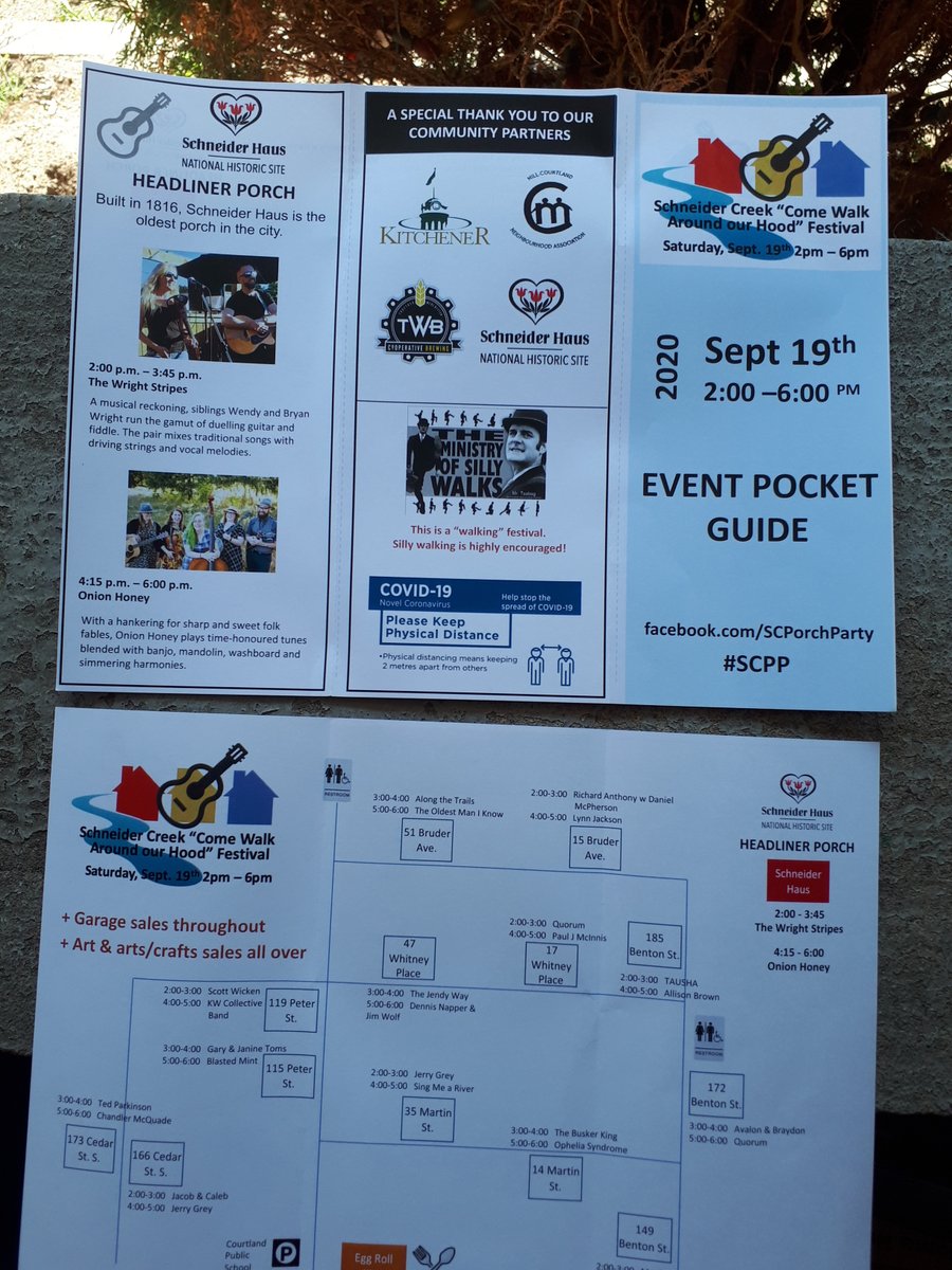 SCPorchParty's tweet photo. Get 'yer Pocket Guide  - Garage sales, Art, "Silly Walks," (yes, that would indeed be the Ministry of Silly Walks),  Food &amp; Music - - Come Walk Around our Hood  - - walk, explore, distance, ENJOY !!   - -  these will be handed out  next Saturday, Sept. 19th  2:00 p.m. - 6:00 p.m. https://t.co/1G6U66LyzO