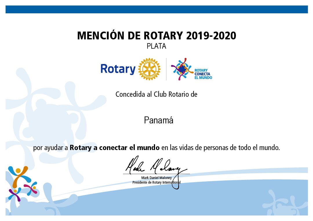RotarioPanama's tweet image. Con gran honor y orgullo el Club Rotario de Panamá recibe la Mención Plata Período 2019-2020, por ayudar a Rotary a conectar al mundo en las vidas de personas de todo el mundo.
#rotaryconectaelmundo #somosrotary #RotaryClubPanamá #RotaryInternational @rotarydistrito4240