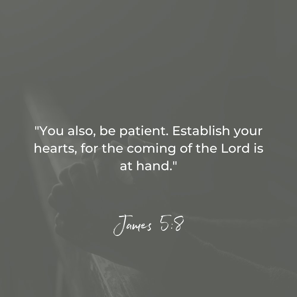 Acts29SE's tweet photo. "You also, be patient. Establish your hearts,, for the coming of the Lord is at hand." James 5:8 

https://t.co/6TK0zLG8Pe https://t.co/XTMJxKElJo
