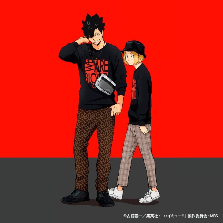 Mads First Kuroken In Matching Boyfriend Outfits Now Kenma In A Ponytail Working In The Same Cafe As Kuroo What Blessing Do You Have For Me Next Haikyuu Official Artists