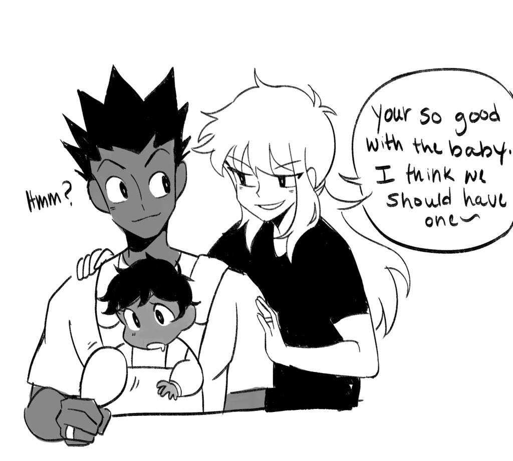 [HXH]Babysitter adventures part 2!! gon meets the baby and turns out he's a good at parenting. Who would have thought? 