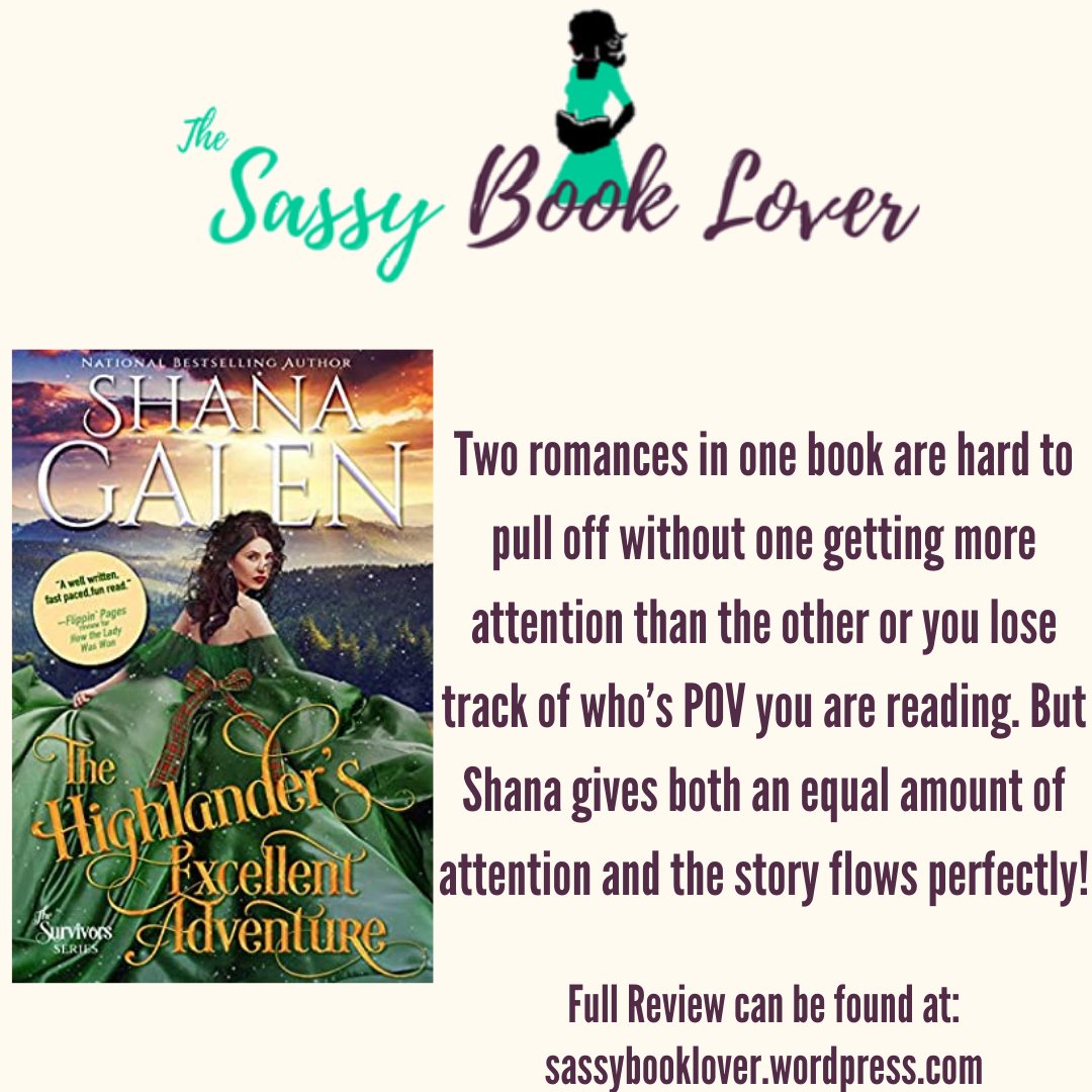 SassyBookLover's tweet photo. #BookReview of The Highlander's Excellent Adventure by @shanagalen.
Full review on my blog.
https://t.co/GRnY9vu1Ne
#bookblog #historicalromance #romancereader #bookstagram https://t.co/xJH5nd9B1j