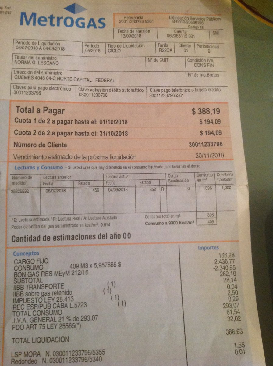 <a href="/Club_Metrogas/">Club Metrogas</a> vivo sola, no cambio en casa nada A ustedes q les pasa??????????