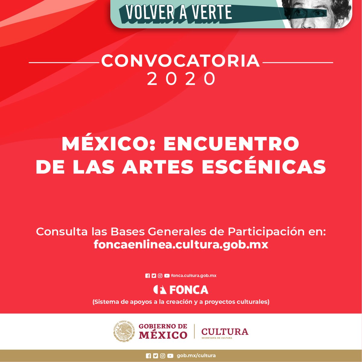 SistemaCreacion's tweet photo. ¡Ya puedes consultar las bases de la Convocatoria México: Encuentro de las Artes Escénicas 2020!

Aquí todos los detalles
👇
https://t.co/vG0VFWLu6c https://t.co/VicNKCh1GR