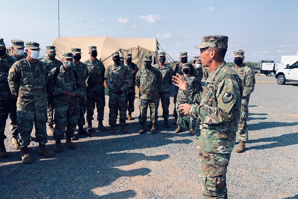 ArmySMDC's tweet photo. LTG Daniel Karbler, #ArmySMDC CG, attended the Army Integrated Air & Missile Defense Summit Sept. 9-10 at Fort Bliss, TX, and @WSMissileRange, NM. At the summit, senior leaders discussed #AIAMD capabilities, and how @USArmy's modernization plan will support air & missile defense. https://t.co/qE5fXBgrNn