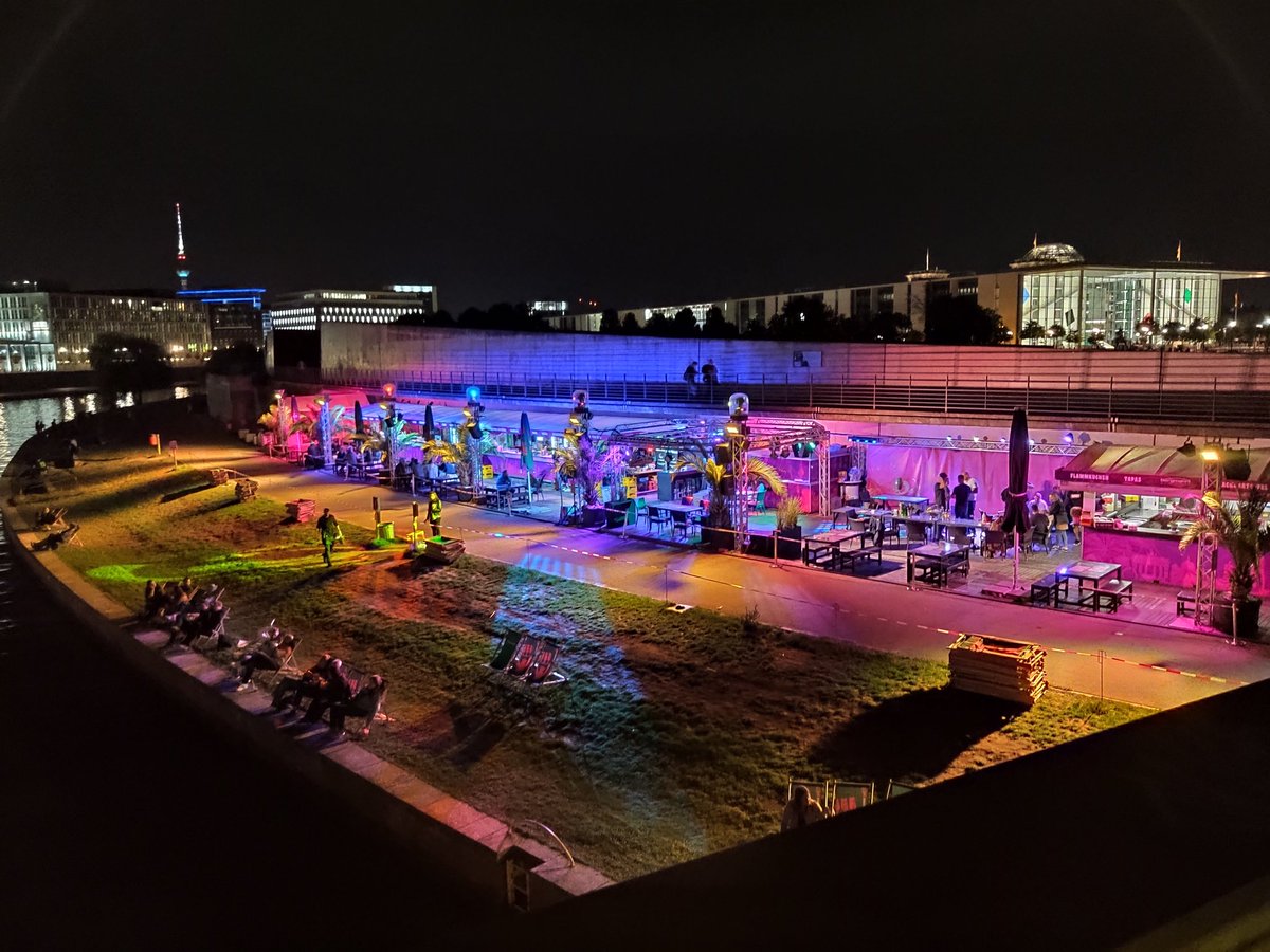Strandbar at #FestivalofLights Berlin.