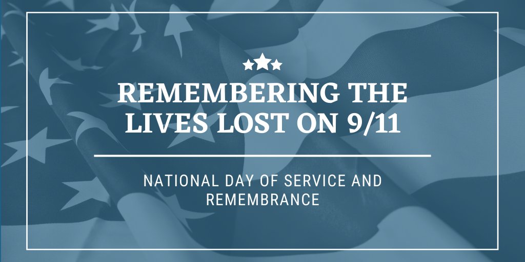 Today is a heavy day in American history as we remember the tragedy that happened on 9/11 nearly two decades ago. Out of the darkness, we came together as a country to check in on our neighbors and remember what binds us together.