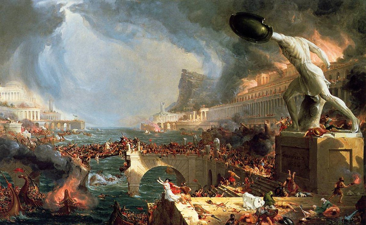 GKCinspiredCSL's tweet photo. @JZmirak For the end of the world was long ago,
When the ends of the world waxed free,
When Rome was sunk in a waste of slaves,
And the sun drowned in the sea. https://t.co/LTPa2lPYwc