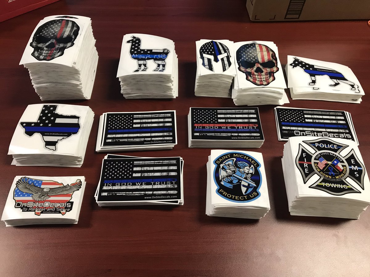 First decal shipments went out yesterday! Thanks for your support! And remember to check out onsitedecals.com for more!