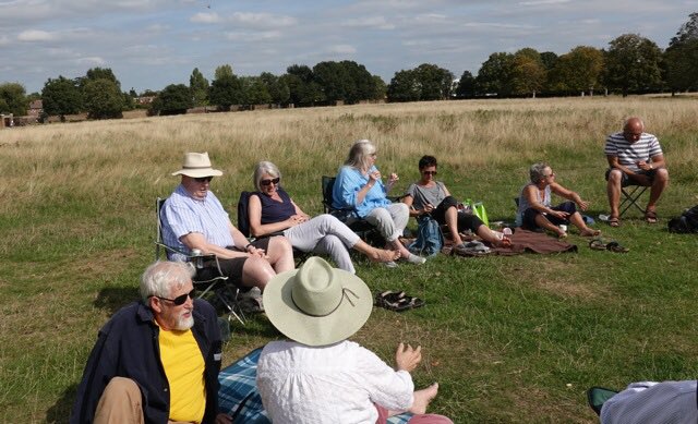 Teddington Artists picnicking &amp; planning the next exhibition.. 2021 here we come!