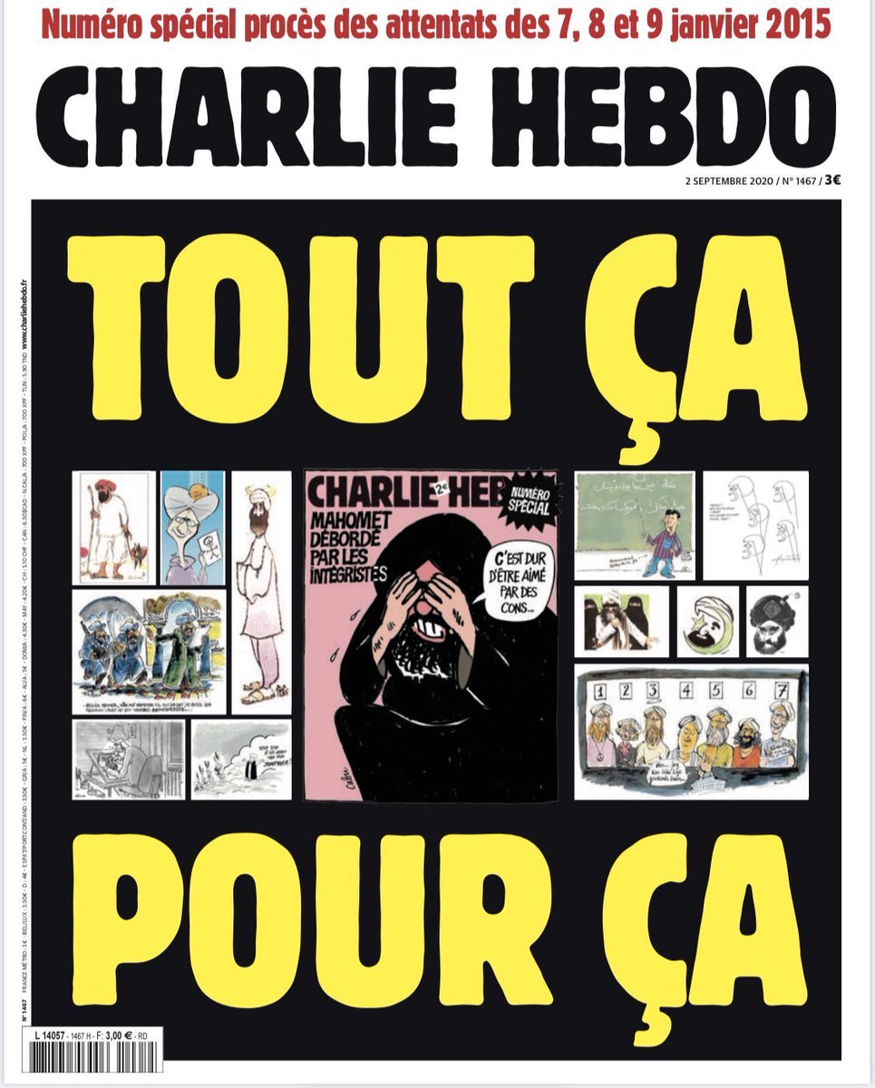 Partagez! Tout le monde, partagez la Une de #CharlieHebdo! Ne faites pas la même erreur...