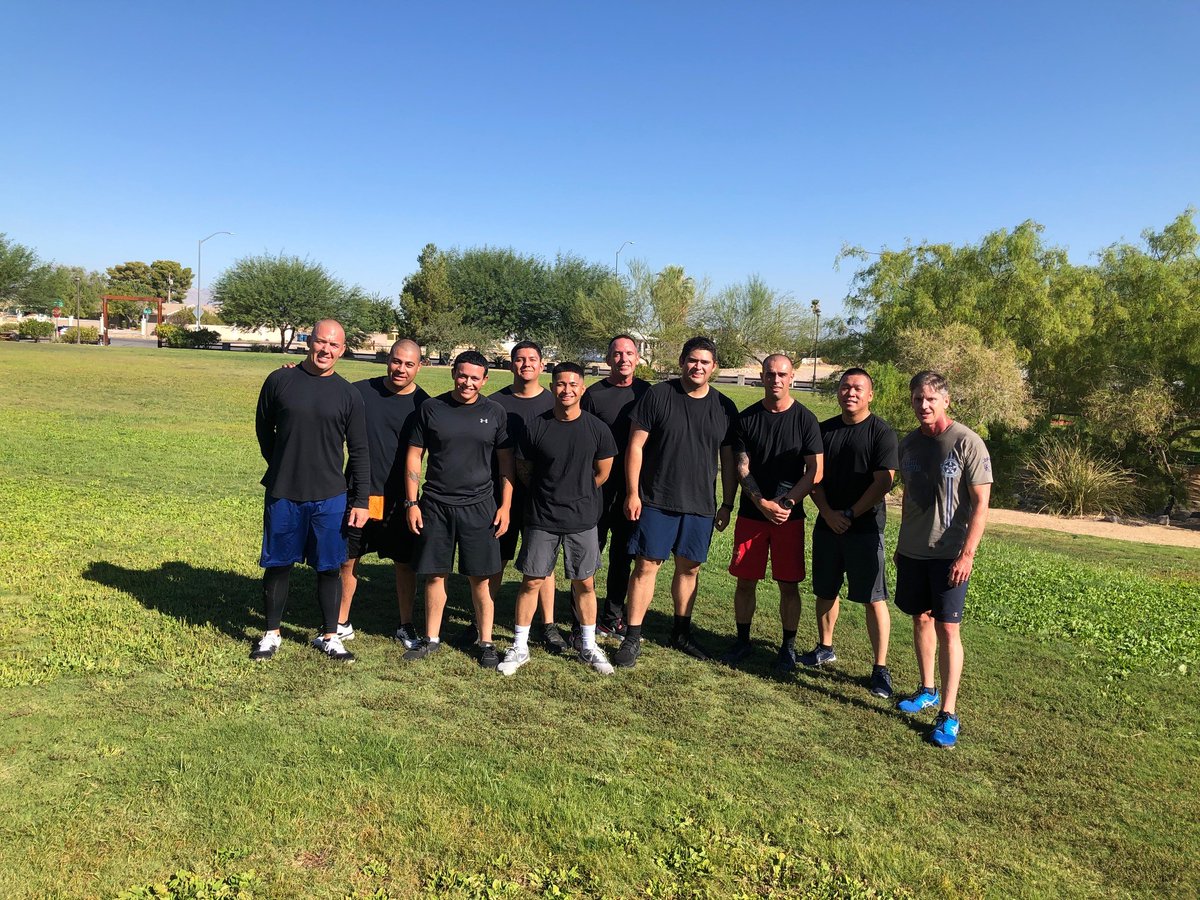 Had the honor to graduate our 8 newest Troopers to field training this afternoon. Yesterday they joined me for traditional Colonel's workout &amp; lunch and today they got their campaign hats and badges. All 8 are assigned to urban Las Vegas.  Congratulations Highway Patrol Class 89
