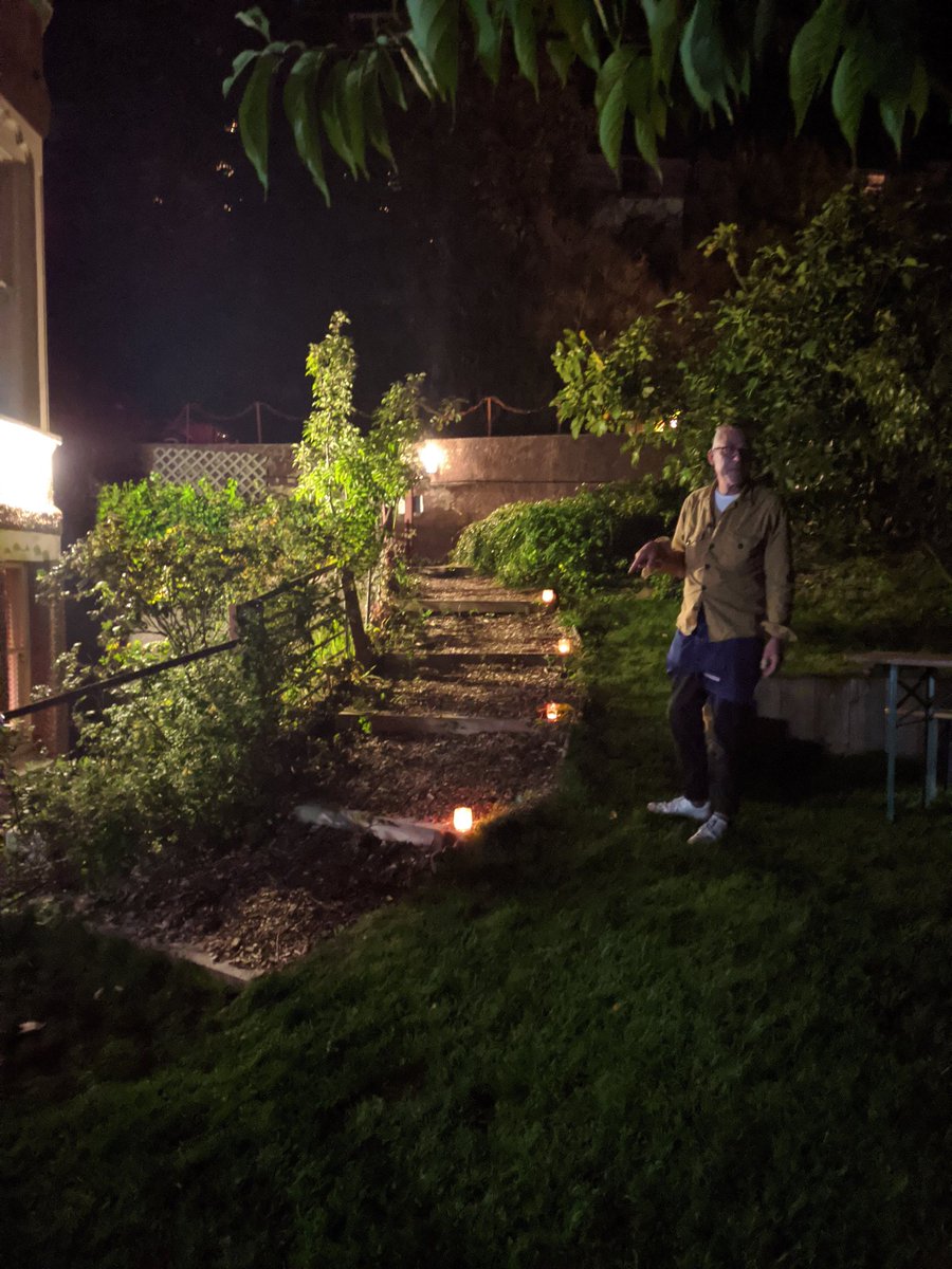 emilycarding's tweet photo. Well, my legs hate me (it's a very physical show, lots of squatting) but by the gods it was great to perform for an audience under a starry sky #calibanscodex #actorslife https://t.co/gF5fsswUjd
