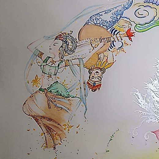roxanne_soulart's tweet photo. So poor air quality recently, what a miserable year! God bless us! (Pic: "Bless"(part), by Artist Roxanne T., Customized artwork) #blessed #ArtistoftheSummer #artwork #Oriental #traditionalart #painting #finebrush #ink #drawing #visualart #OregonIsBurning #AirQuality #California https://t.co/QDXAROyynU