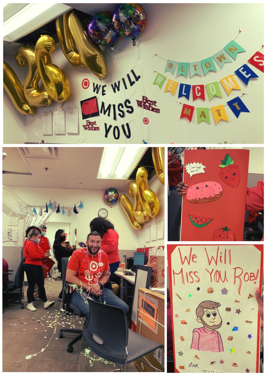 Target taught me that your peers may come &amp; go but it’s important to hold onto the lessons they’ve taught you along the way! Best of Luck to ETL Rob on his new adventure &amp; Thank You for reminding us all to keep laughing everyday! HUGE Congrats &amp; Welcome to ETL Matt #LTownThings