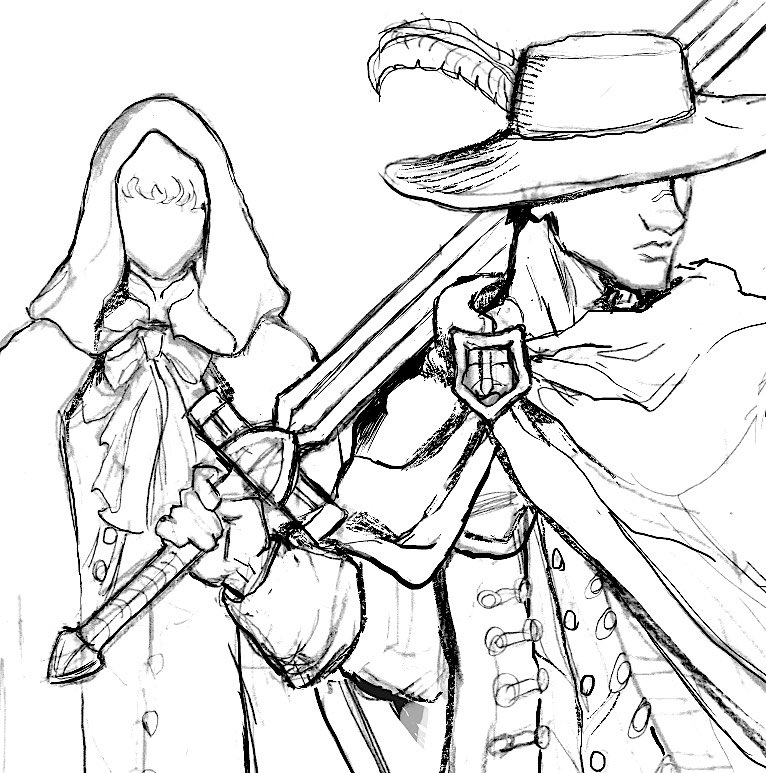 wip of the great plumed hats and after party schemes. 