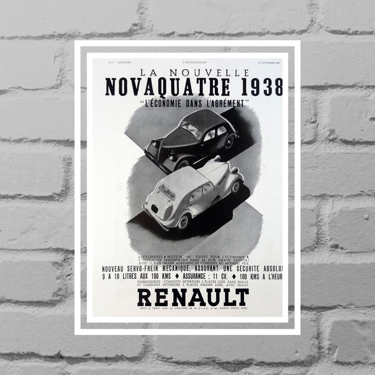 OldMagazin's tweet photo. Renault Novaquatre 1938 cars / Kodascope film projector double sided vintage poster, original advert French magazine tear sheet ad. https://t.co/yH74iCK4Qt #Etsy #walldecor #etsyspecialt #OldMag #vintageposter #OldMagazineAds https://t.co/12a06Bpa68