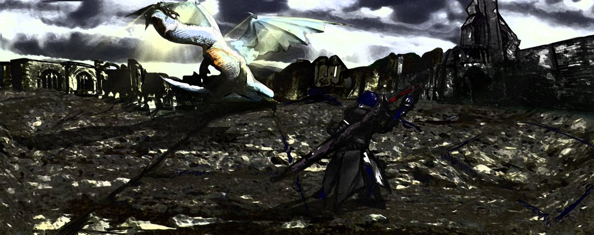 HuntsmanPol's tweet photo. #Fatalis #MonsterHunter  #MonsterHunterWorld #monsterhunterworldiceborne https://t.co/Jdh15o9jv1
