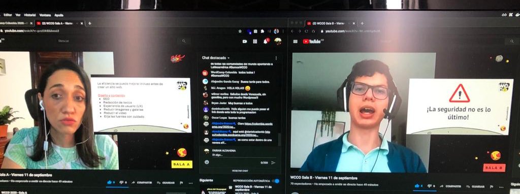 fabolivar23's tweet photo. Arranco el segundo día de nuestro @WCColombia @ktadelinaCO  en la Sala A y @C14it0n  en la Sala B todas dos ponencias están excelentes no me decido por cual jeje. #somosWCCO https://t.co/kY9nVCi8mT