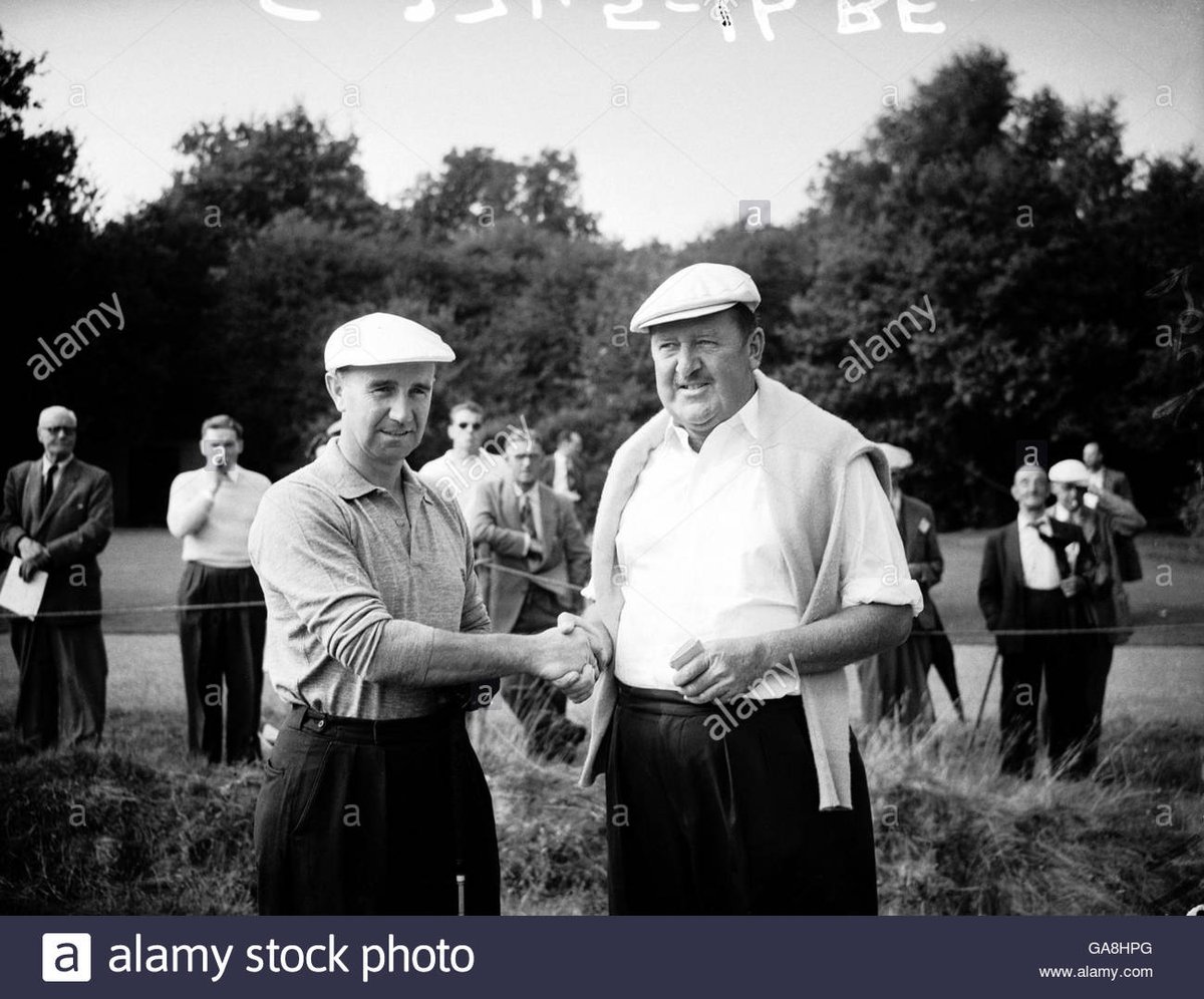 becj2318's tweet photo. Found these images of Ollie & Sammy great great uncle Syd Scott from 1950's Ryder Cup etc. Look at the clothes...how dapper. #borntogolf https://t.co/WzfMfLA1jT