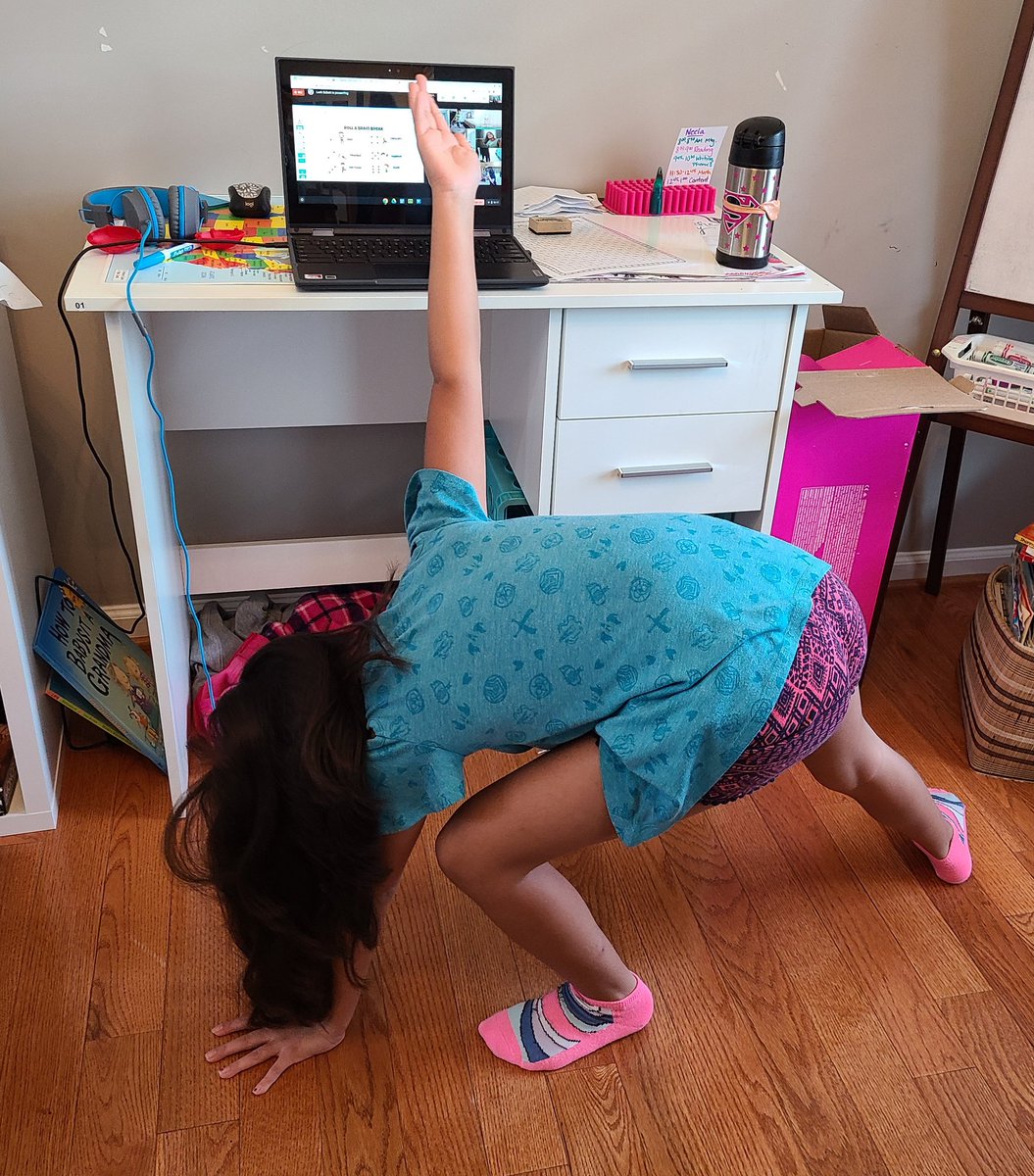 mrsjkakar's tweet image. Huge shout-out to all the #superheroteachers for an amazing 1st week of virtual learning! Just 2 ex: @MissSchott_ making DL feel like in-person (complete w/ yoga) &amp;amp; @TweetinEagleLR &amp;amp; @BethFisherIFT troubleshooting a tech issue w/ a student during lunch! #ICouldGoOn #ThankATeacher