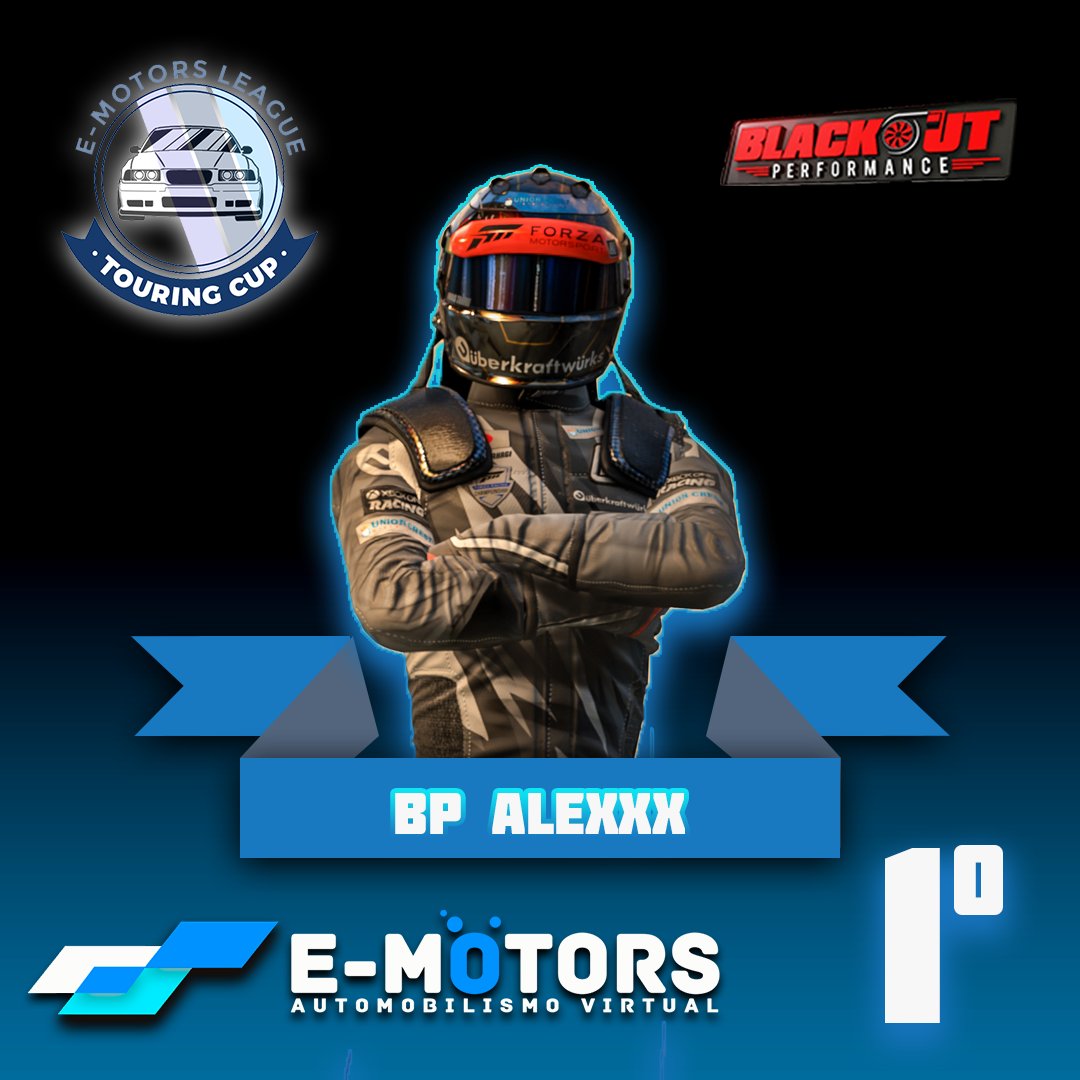 emotorsleague's tweet photo. Fala pessoal, tudo bem com vocês? 
PB Alex se tornou o grande vencedor da primeira edição desse campeonato. 👏👏👏 Em segundo lugar vem o BP Solo76 e em terceiro FRT Lucas G!!! 👏👏👏

@alietacq , @forzarc , @forzamotorsport 

#WeAreEmotors #Emotors #EmotorsLeague https://t.co/Ht8cKkUcy2