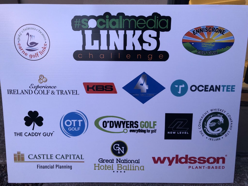 SMLinks's tweet photo. #FF #SMLinks2020 
Tournament Partners
@CastleCapPlan @JMcDQFA 
O’Dwyer’s Golf - Retail Partner
@gnhotelballina 
@EnniscroneGolf 
@CarneGolfLinks 
@EIGTravel 
@GG4Cancer Charity Partner 
@ottgolfltd @golfnewlevel @KBSGolfShafts 
@connachtwhiskey 
@caddyguyireland 
@OceanTeeGolf https://t.co/PJLxyNJW6v