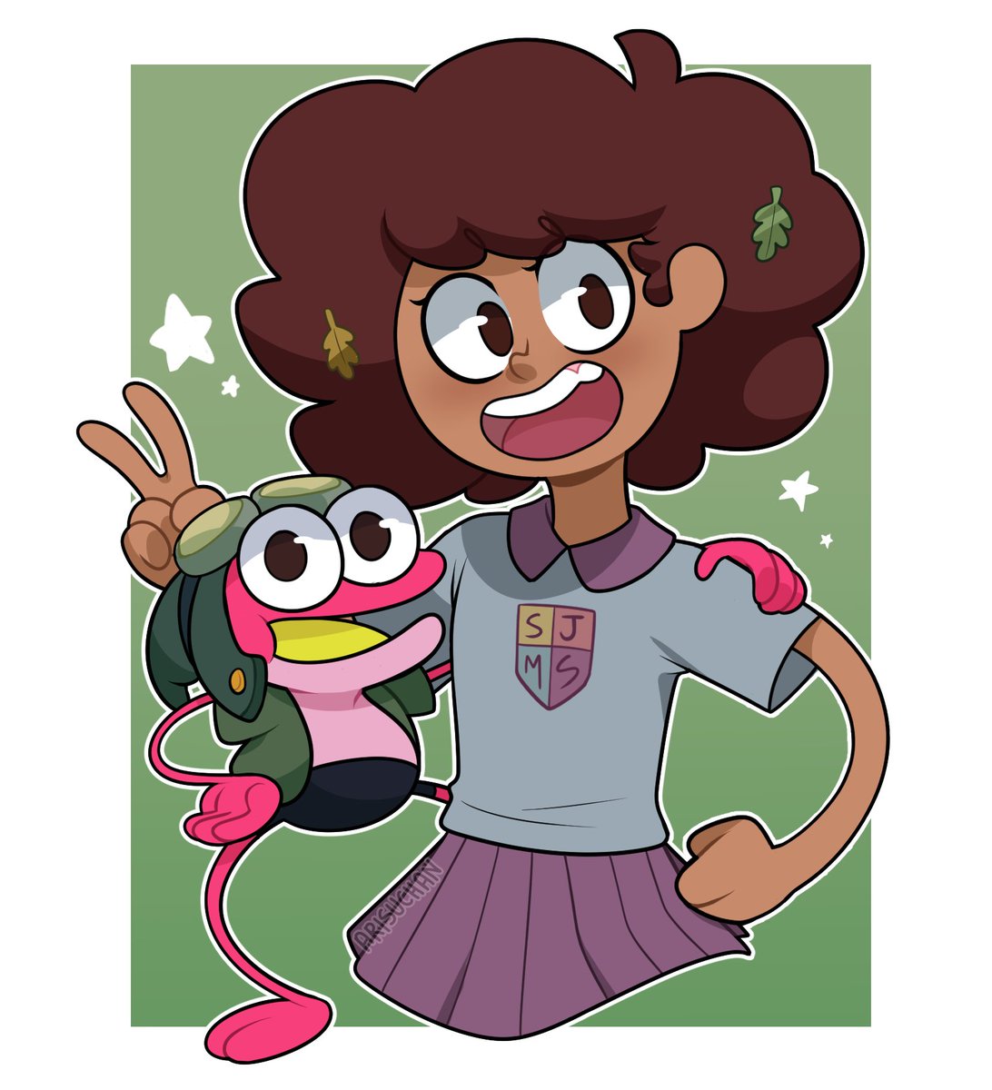 Finally managed to draw more Amphibia fanart! 💞

#disneyamphibia #amphibia #AnneBoonchuy #sprigplantar