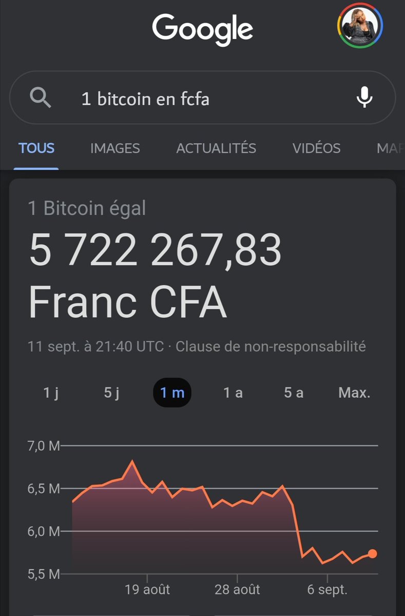 DIALLO65947881 1 bitcoin coûte actuellement 5.722.267 Fcfa