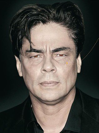 TirodeGraciah's tweet photo. Benicio del Toro mira a todo el mundo como si le debieran  5.000 pesetas desde 1998. https://t.co/s3hr6OkJFH