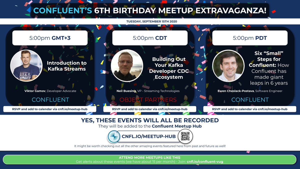 ale_amurray's tweet photo. Join us on Tuesday September 15th to Celebrate Confluent's 6th Birthday!! 🥳 https://t.co/rC6Idznapl